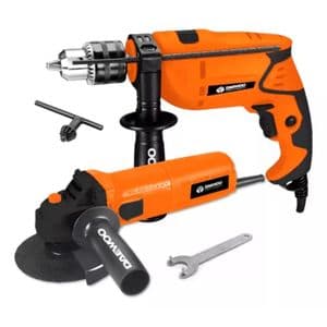 Daewoo Amoladora Angular + Taladro Percutor Daewoo 750w Combo Pack