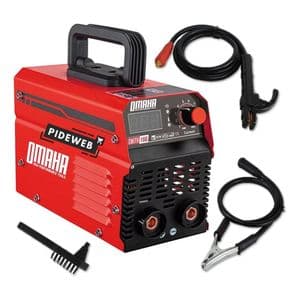 Omaha Soldadora Inverter 140amp Electrica Igbt Anti-stick Portatil Rojo 50