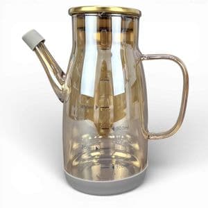 Benabi Aceitera Vinagrera Vidrio 600ml Con Tapa Dispenser Jarra 53424