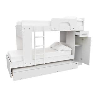 Mosconi Cucheta Gabinete Triliche Blanca 3B