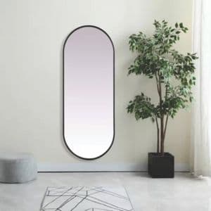 Topdeco Espejo Doble Arco Pildora 120x50 Negro TopDeco