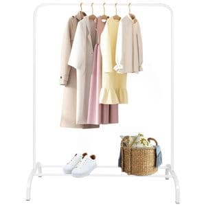 Hants Perchero Organizador Ropa Doble Con Estante Resiste 15 Kg