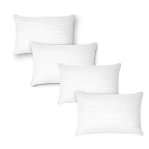 Diaz Home Combo X4 Almohadas 70x50 Microfibra Suave Confort Calidad Blanco