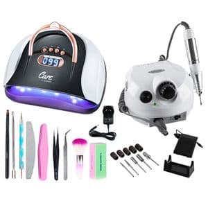 Gadnic Kit de Manicuría Gadnic Cabina Uñas C4 Plus 256W + Torno T202