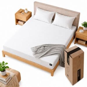 Gadnic Colchón en Caja Rieti By Gadnic 2 Plazas 140x190 22 cm Memory Foam Multicapa con Box Espuma Viscoelá