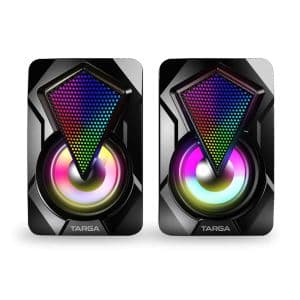 Targa Parlantes PC Gamer USB TARGA Diamond X Stereo 7 Modos Led 8W