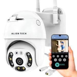 Alien Tech Camara Seguridad Wifi Exterior Full Hd Vision Nocturna