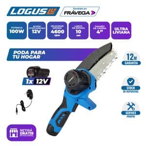 Logus Mini Motosierra Logus 12v Cadena 10cm Con Batería