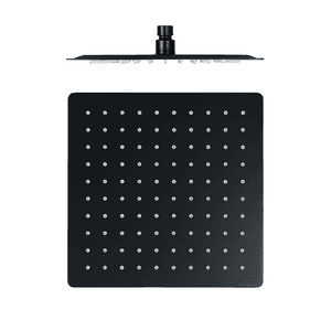 Novohome Flor De Ducha Cuadrada Novohome Acero Inox Color Negro