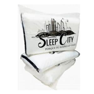 Sleep City Almohada Visco Elástica Sleep City Plana Antiácaros Hipoalergénica