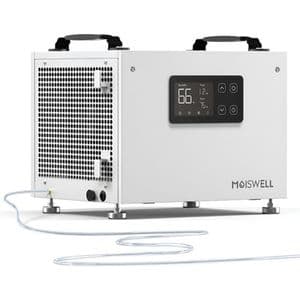 Moiswell Deshumidificador Comercial De 70 Pintas Con Bomba Portable P Blanco