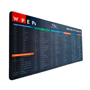 Tecno4u Mouse Pad Xl 90 X 40cm Atajos Español Word Excel Office Cad Negro Atajos