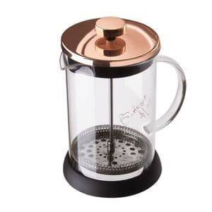 Berlinger Haus Cafetera de vidrio, Berlinger Haus, Color Dorado Metalico, Linea Metallic Line Rose Gold Edition, BH