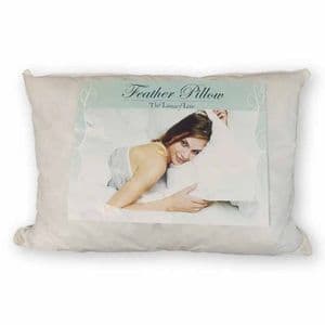 Comercial Nevada Almohada de Plumas 70x50 Antialergica 233 Hilos Blanco