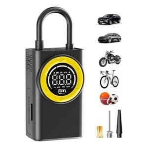 Gross Inflador Portátil Digital Compresor Aire 2600mAh Auto Moto Bici LED USB