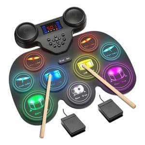 Generic Batería Eléctrica Con Almohadillas Iluminadas Y Gruesas 3d - Negro