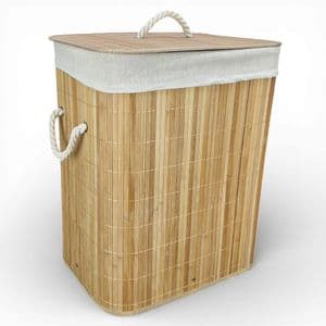 Benabi Canasto Cesto De Ropa Bambu Organizador Con Tapa 53398