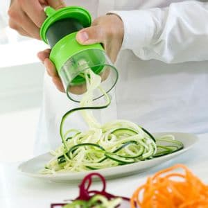 Holar Espiralizador de Vegetales. Fideos Veganos en segundos, súper fácil de usar!