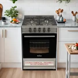 Florencia Cocina Industrial 5818S - 56cm, Acero Inox, Ladrillos Refractarios