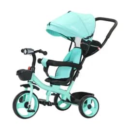 Bebesit Triciclo Bebesit verde 360° Joy 3 con luz y barra de empuje