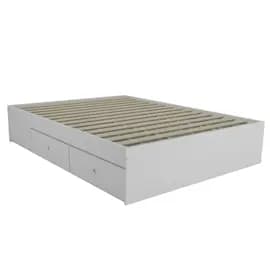 Muebles Corsa Cama Base de Colchón con 4 cajones 140 x 190 cm CODIGO 3015 BLA