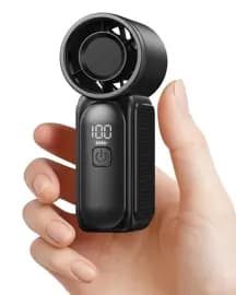 Gaiatop Ventilador portátil de mano Gaiatop Super Mini 6 velocidades negro