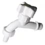 Nexo Plast Canilla Esférica Pvc 1/2 Nexo Plast Riego Jardín Rosca 1/2 Blanco