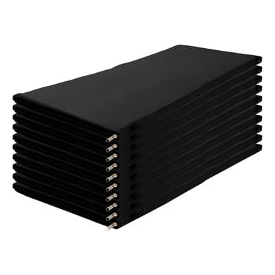 Fitnesas Set 10 Colchonetas 1x40x3 Alta Densidad 90kg Polietileno Color Negro