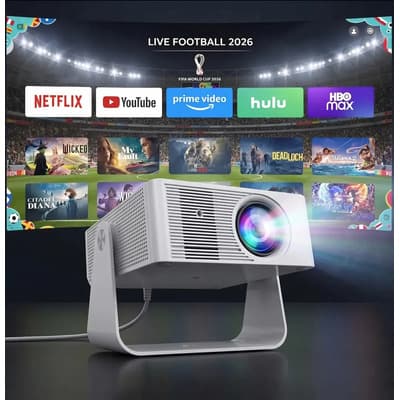Veoquiero Proyector Portatil 4k Nativo Hdmi Hd 720p Wifi Bluethoot Veoquiero Blanco
