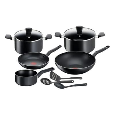 Tefal Batería De Cocina De 10 Piezas Super Cook Tefal Color Negro Negro