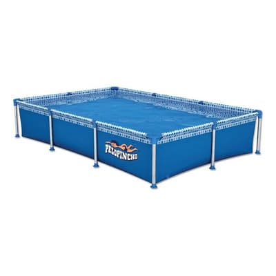 Pelopincho Pileta Estructural Rectangular Pelopincho 1030 Con Capacidad De 1500 Litros 2.4x1.55 M Azul Mosaico