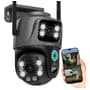 Geotek Camara Seguridad Geotek 6mp Ip Wifi Domo Doble Lente Exterior Vision Nocturna Inteligente Deteccion