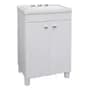 Amube Vanitory Alba De Pie Semi Brillante 3 Agujeros Blanco Amube Mueble Blanco Tres Agujeros