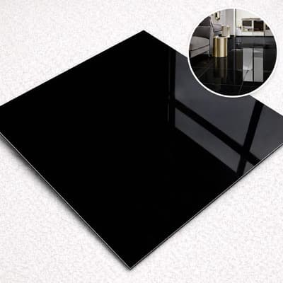 Venica Piso Porcelanato Pulido Negro Brillante 60x60 1era Calidad Negro