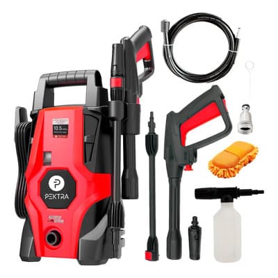 Pektra Hidrolavadora 105 Bar 1200 W Lanza Presión Pistola Rojo 50 Hz