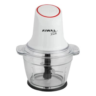 Aiwa Picador De Alimentos Aiwa Cook 1l 500w Acero Inoxidable Color Blanco