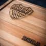 Generic Tabla Asado Madera Futbol 34x47 Grabada Boca Juniors Oficial Lisa Madera