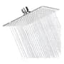 Generic Flor Ducha Cuadrada 20x20 Cm Acero Inoxidable Lluvia Alta Presión Plateado Cromado