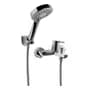Fv Griferia Fv Puelo 310/b5 Monocomando Ducha Exterior Bañera Acabado Cromado Color Plateado