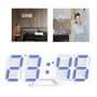 Montoya Importadora Reloj Digital 3d Led Aesthetic Con Alarma Y Usb Estructura Azul Fondo Blanco