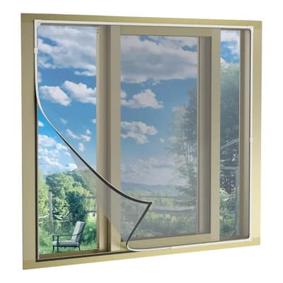 Thompson Tejido Mosquitero Magnético Ajustable Calidad Premium Iman Blanco 1.30 X 1.30 Mts