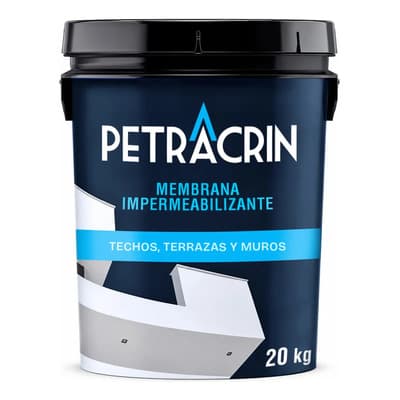 Petracrin Membrana Liquida 20 Kg Membrana Transitable Elastomérica Acabado - Color Blanco Satinado