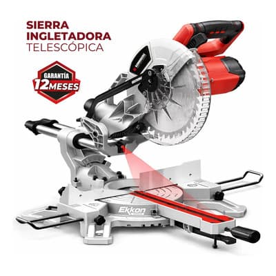 Kommberg Sierra Ingletadora Telescópica Kommberg Kb-si2000t 2000w - 10´´ 255 Mm Con Laser