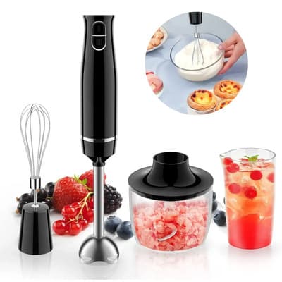 Trafolec Mixer Minipimer 600w 4 En 1 Licuadora De Mano Trafolec Procesadora Con Vaso Picador 2 Velocidades Bl