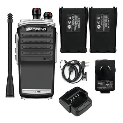 Baofeng Handy Baofeng Profesional Ks-305 Radio Uhf 5w Manos Libres Color Negro