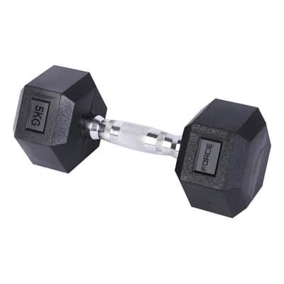 Gadnic Mancuerna Gadnic 5kg Hexagonal Engomada Hierro Recubierto Antideslizante Fitness Gym Entrenamiento N