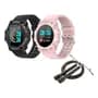 Generic Soga De Saltar Mango Plastico Reforzada + Reloj Fd68 X2! Negro Con Fd68
