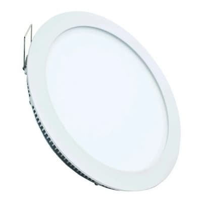 Candela 5 Plafónes Led Backlight Redondos Embutir 12w Luz Fría 7540 Blanco