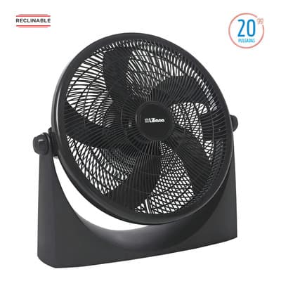 Liliana Turboventilador Reclinable Liliana Vtf20p Silencioso 3 Velocidades Negro 20'' 50.8 Cm Plástico 5