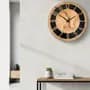 El Turistólogo Home & Deco Reloj Pared Cocina Oficina Madera Silencioso Lisboa30 Marrón Claro Negro